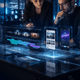 AI video production timeline and editing workspace