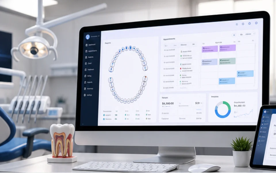 DentalCare Pro dental charting, appointments and billing platform